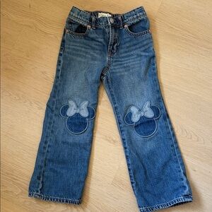 GAPxDisney Kids Denim Jeans with Minnie Mouse Patches